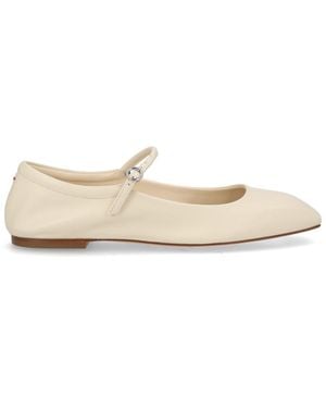 Aeyde Leather Ballet Flats - Natural