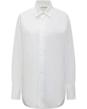 DARKPARK Oversized Solid Shirt - White