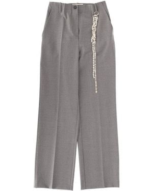 Circus Hotel Straight Flat Front Pant - Grey
