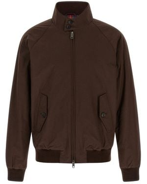 Baracuta Mock Collar Jacket - Brown