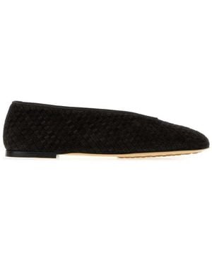 Bottega Veneta Woven Rosa Ballet Flats - Black