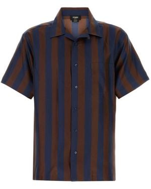 Fendi Regular Stripes Shirt - Black
