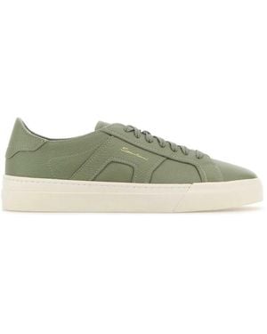 Santoni Leather Sneakers - Green