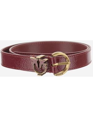 Pinko Textured Logo Belt