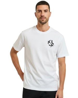 KARL LAGERFELD Crew Neck T-Shirt - White