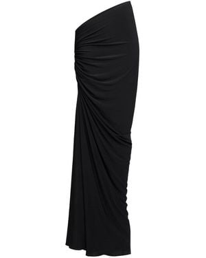 Alaïa Long Draped Skirt - Black