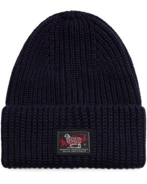 Woolrich Knitted Beanies Cap - Blue