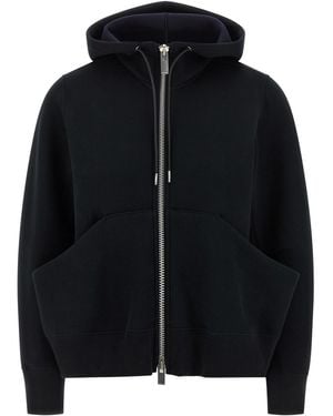 Sacai Sponge Hoodie Hoodie - Black