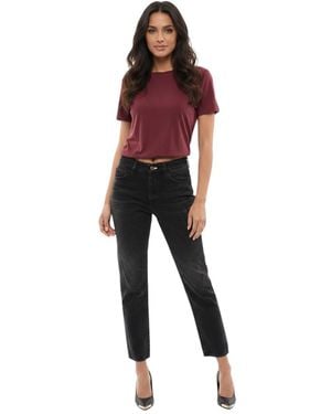 Washington DEE-CEE U.S.A. Straight High Rise Jeans - Black