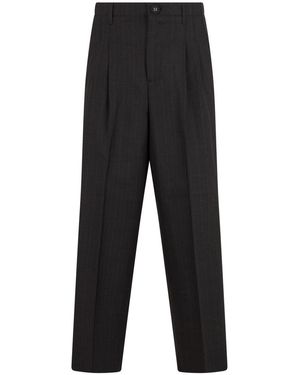 Ami Paris Pleated Pants - Black