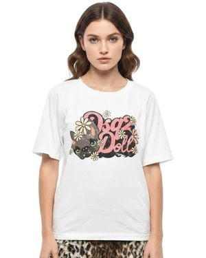 DSquared² Graphic Crew Neck T-Shirt - White
