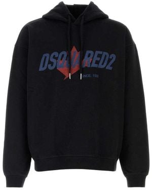 DSquared² Logo Hoodie - Black
