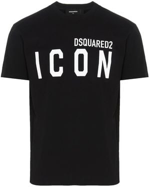 DSquared² Icon Print T-Shirt - Black