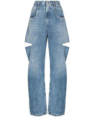 Maison Margiela Cut-Out Jeans - Blue