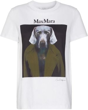 Max Mara Graphic T-Shirt - White