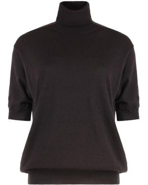 Prada Solid Turtle Neck Sweater - Black