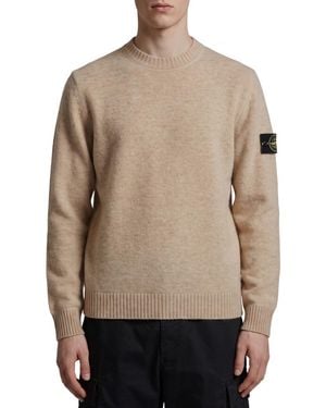 Stone Island Crew Neck Sweater - Natural
