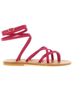 K. Jacques Zenobie Sandals - Red