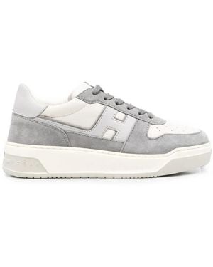 Hogan Perforated Panel Sneakers - White