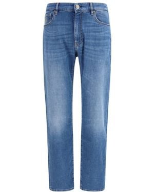 Moorer Mid Rise Jeans - Blue