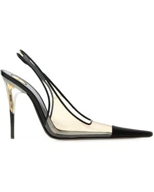 Saint Laurent Transparent Pumps - White