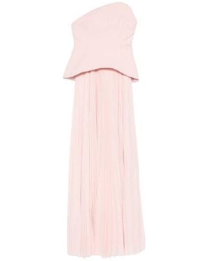 Solace London Pleated Strapless Dress - Pink