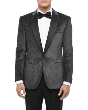 Corneliani Peaked Lapel Blazer - Black