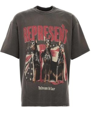 Represent Crew Neck T-Shirt - Gray
