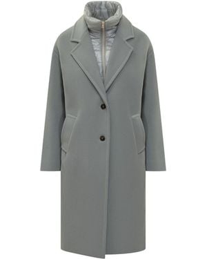 Herno Notched Lapel Trench Coat - Gray