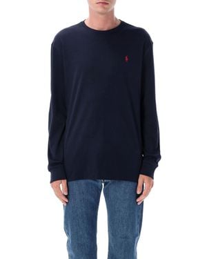 Polo Ralph Lauren Classic Fit Jersey Long-Sleeve T-Shirt - Blue