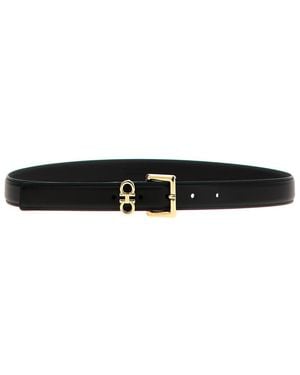 Ferragamo Double Gancini Belt - Black