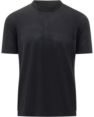 ZEGNA Crew Neck T-Shirt - Black