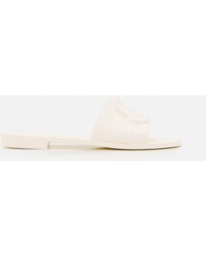 Moncler Slip On Sandals - Natural