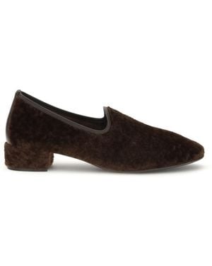 Herbert Levine Suede Loafers - Black