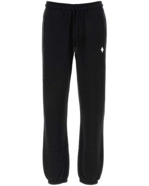 Marcelo Burlon Logo Regular Sweatpants - Black