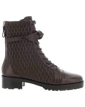Alexandre Birman Quilted Clarita Combat Boots - Brown