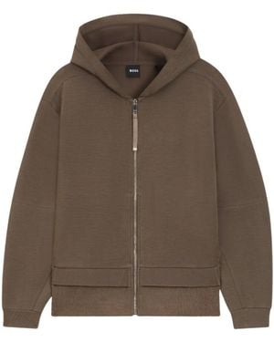 BOSS Loose-Fit Hoodie - Brown