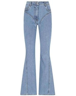 Mugler Bootcut High Rise Jeans - Blue