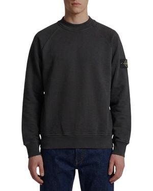 Stone Island Crew Neck Sweatshirt - Black