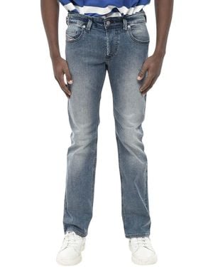 DIESEL Straight Mid Rise Jeans - Blue