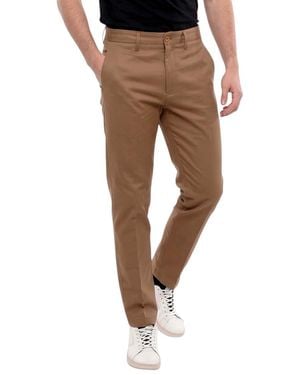 Department 5 Flat Front Pants - Brown