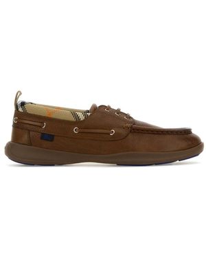 Burberry Leather Loafers - Brown