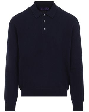 Ralph Lauren Dark Polo Jumper - Blue