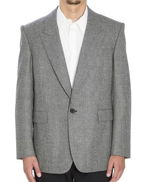 Saint Laurent Single Breasted Blazer - Gray