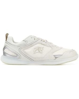 Burberry Color Block Sneakers - White