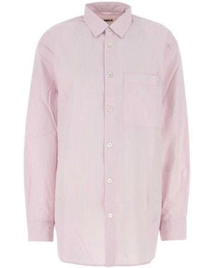 Tekla Light Relaxed Stripes Shirt - Pink