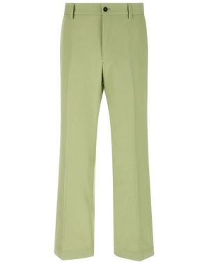 Prada Flat Front Pants - Green