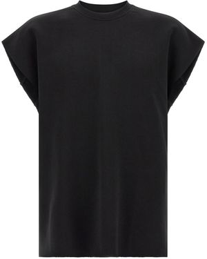 Thom Krom Solid Crew Neck Sweatshirt - Black