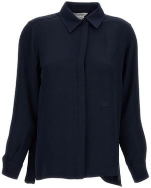 Max Mara Regular Solid Shirt - Blue