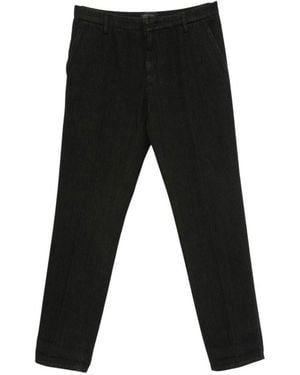 Dondup Straight Mid Rise Jeans - Black